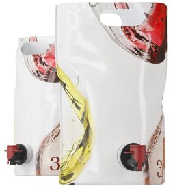   3 l bag-in-box hordozható boros TU (Super Pouch 3L WINE GEN (T-Tap))