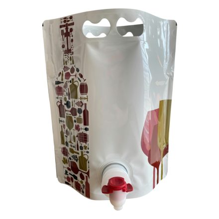 3 l bag-in-box hordozható boros